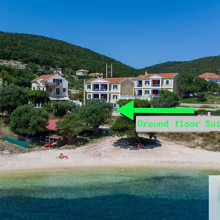 Apartment Seaside Ground Floor Elegant In Fiskardo! 20 Steps From Zavalata Beach! Fiskardo